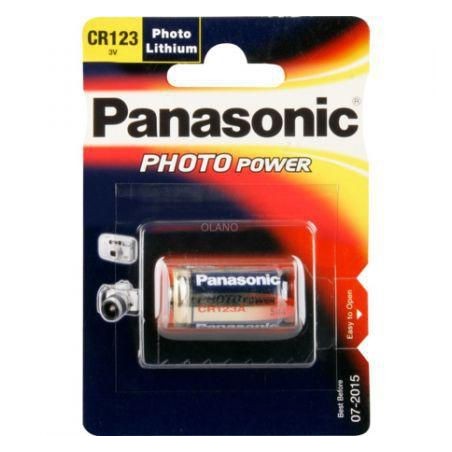 "Panasonic CR123 A 3V 1400mAh - High-Performance Lithium Battery, Long-Lasting Power"